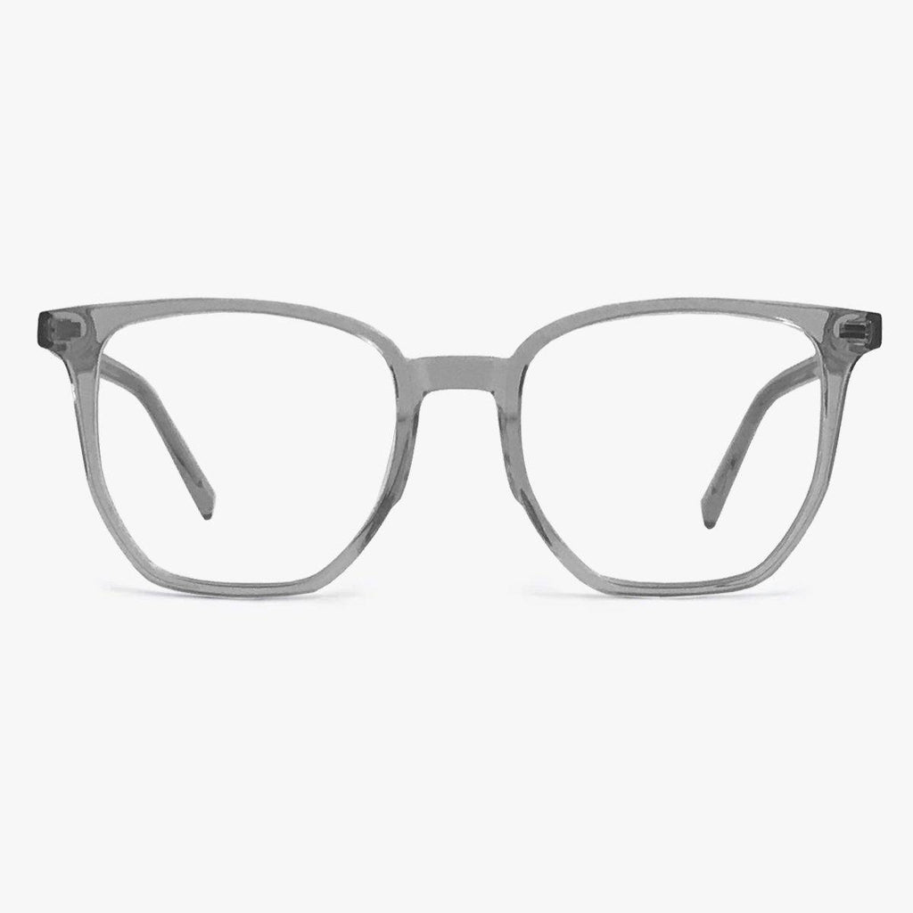 Buy Men's Frankie Crystal White Blue light glasses - Luxreaders.com