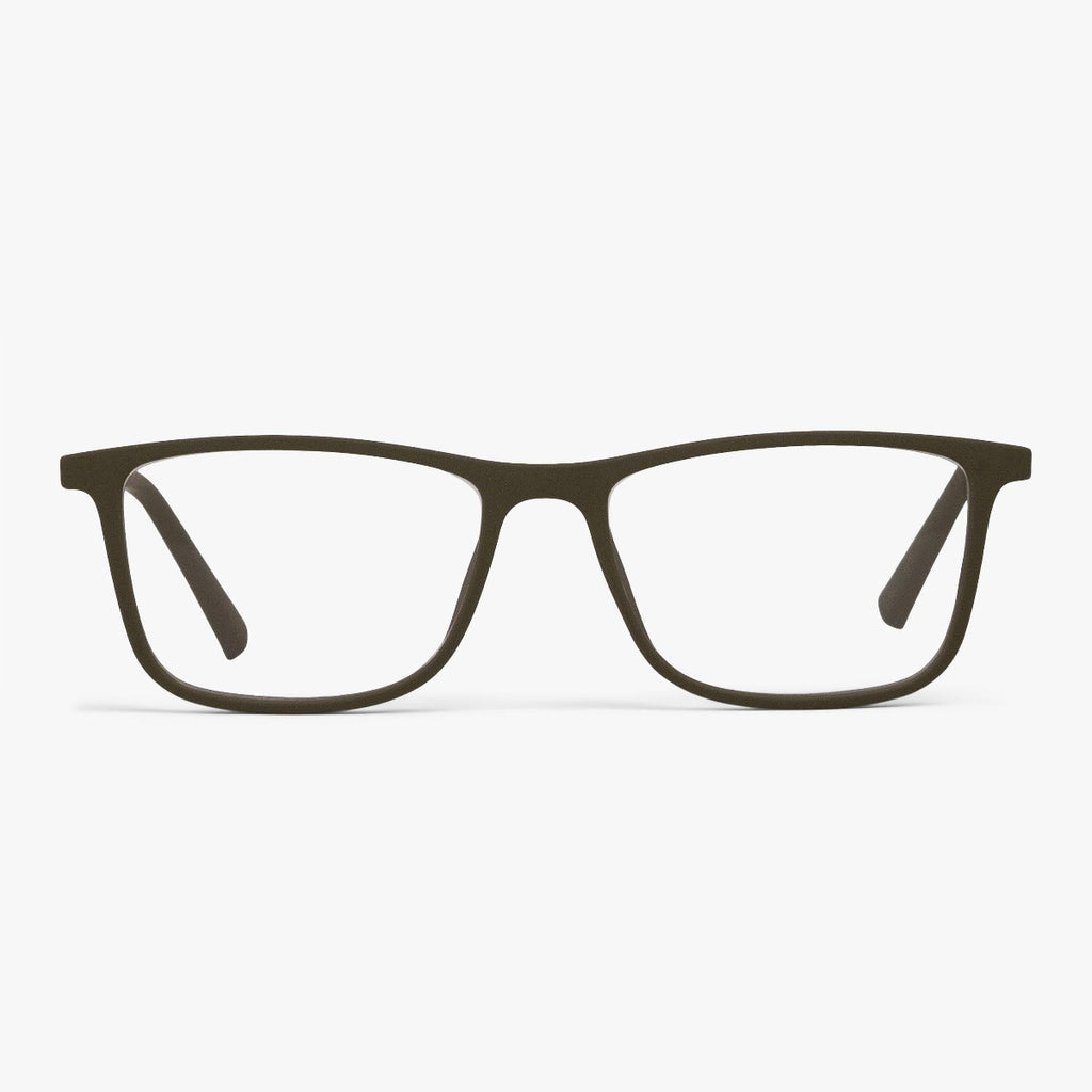 Buy Men's Lewis Dark Army Reading glasses - Luxreaders.com