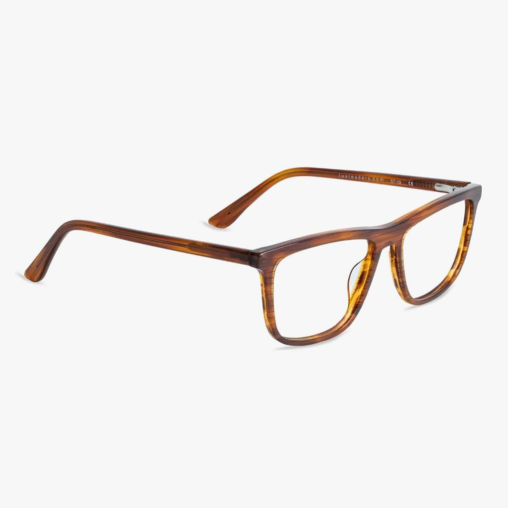 Adams Shiny Walnut Reading glasses - Luxreaders.com