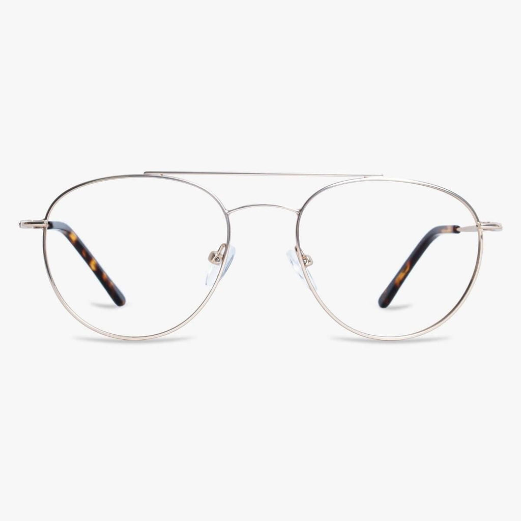 Buy Men's Williams Gold Reading glasses - Luxreaders.com