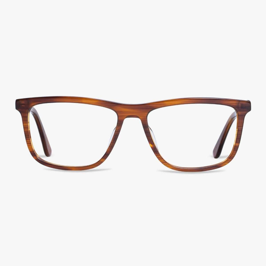 Buy Women's Adams Shiny Walnut Reading glasses - Luxreaders.com