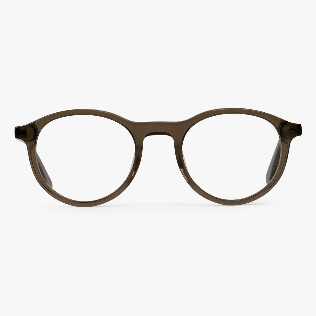 Buy Men's Walker Shiny Olive Reading glasses - Luxreaders.com