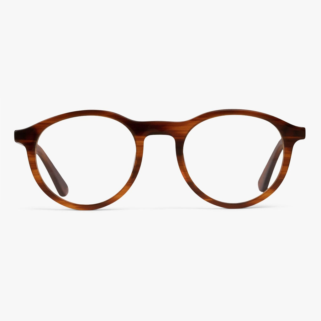 Buy Men's Walker Shiny Walnut Reading glasses - Luxreaders.com